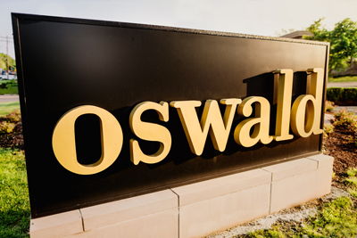 Oswald Detroit office front signage