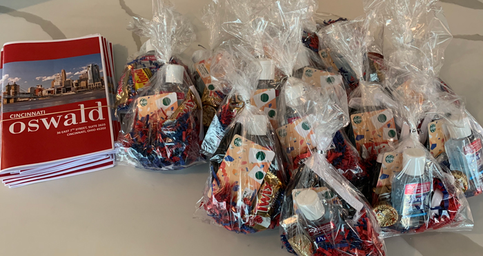 Oswald Cincinnati gift bags
